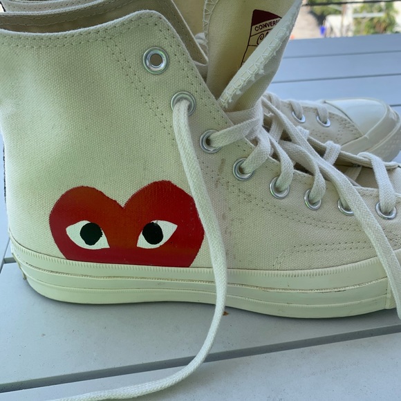 “Comme des garçons Play” sneakers aka cdg converse - Picture 6 of 11